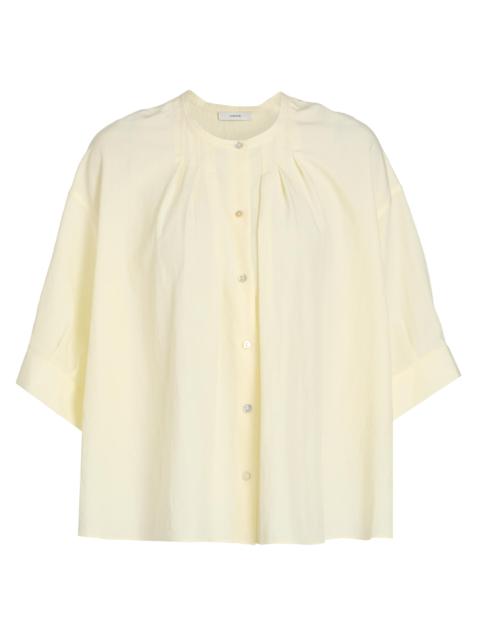 Vince Women's Gathered A-Line Shirt - Sun Petal
