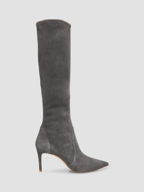 Stuart Weitzman Women's Stuart Power 75 75MM Suede Boots - City Fog
