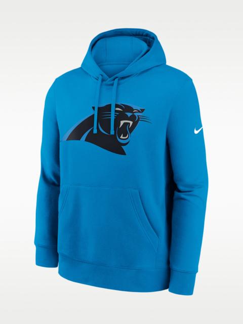Nike Carolina Panthers Primetime Club Logo Men's Nike NFL Pullover Hoodie
