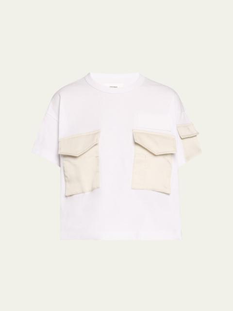 sacai Cargo Pocket Spiewak Nylon Tee