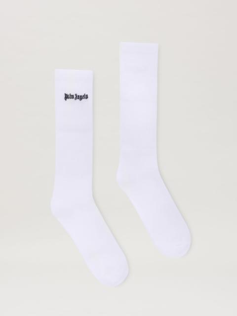 Palm Angels Embroidered Logo Socks