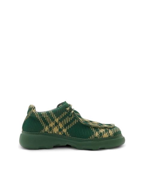 Burberry EKD check-print derby shoes