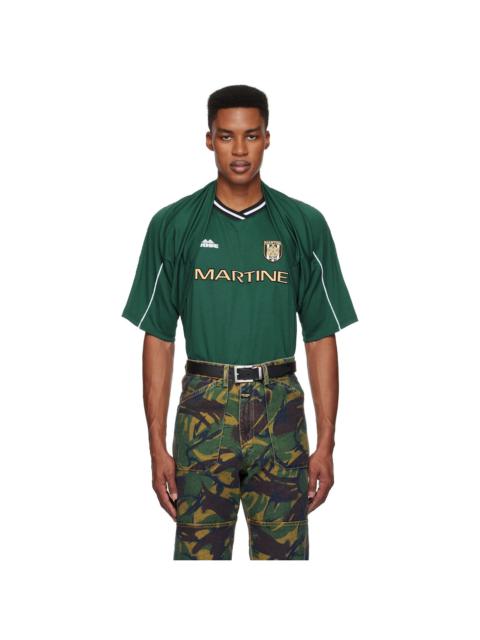 Martine Rose Green Celebration Football T-shirt