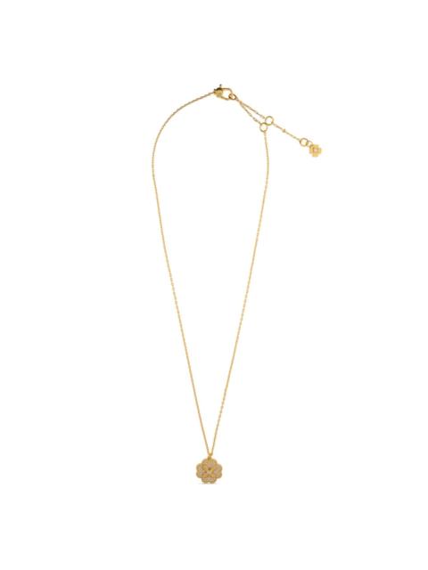kate spade floral zirconium necklace