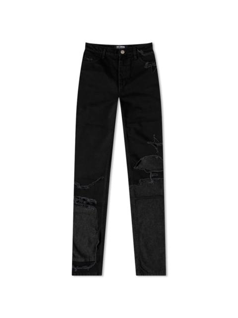 Raf Simons Raf Simons Destroyed Double Denim Jeans