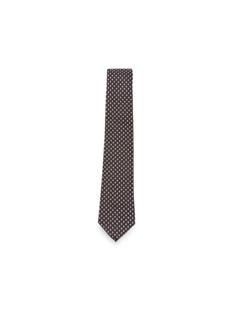 EMPORIO ARMANI geometric-pattern silk tie