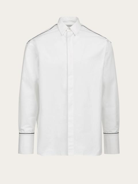 FERRAGAMO Sports shirt with contrasting piping
