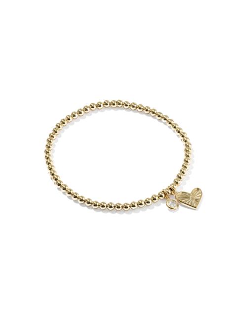 KENDRA SCOTT Ari Heart 14k Gold-Filled Stretch Bracelet