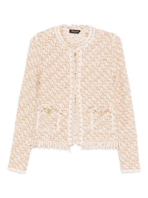 FABIANA FILIPPI frayed-edge tweed jacket