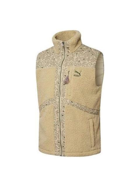 PUMA PUMA Paisley Woven Sherpa Vest 'Tan' 534977-12