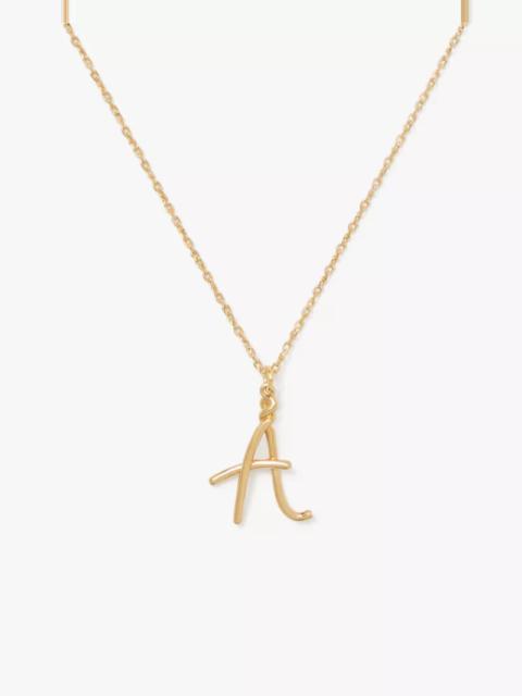 kate spade Initial Script A Pendant