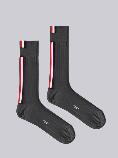 Thom Browne Rib Merino Stripe Mid Calf Socks