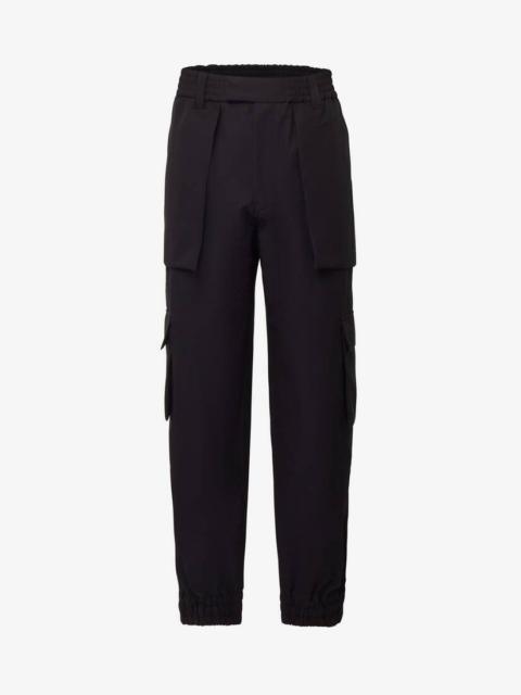 Alexander McQueen Men's Cargo Trousers in Black