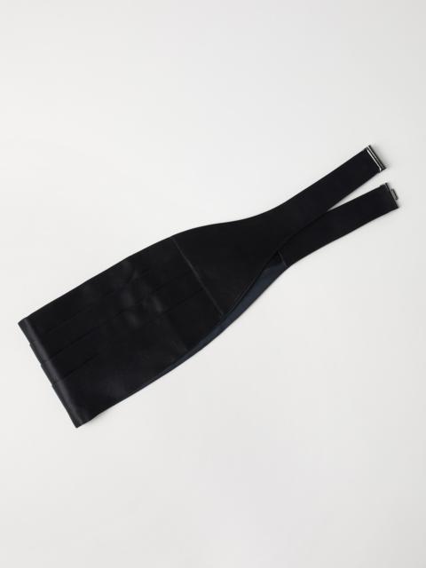 Brunello Cucinelli Silk and cotton satin cummerbund