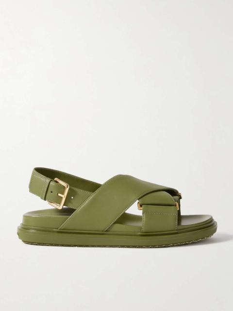 Marni Fussbett denim slingback sandals