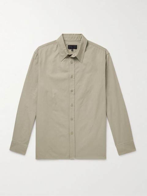 NILI LOTAN Chance Cotton-Twill Shirt Green