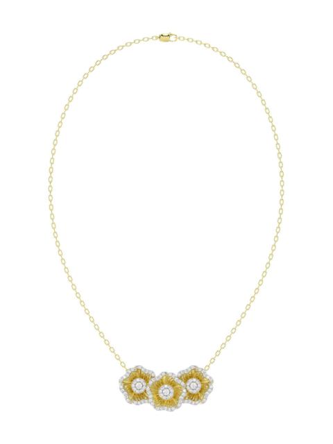 Marchesa HALO FLOWER YELLOW PENDANT NECKLACE