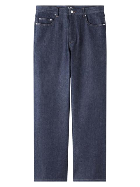 A.P.C. A. P.C. Men's Aaron Stretch-Cotton Denim Relaxed-Fit Jeans - Indigo