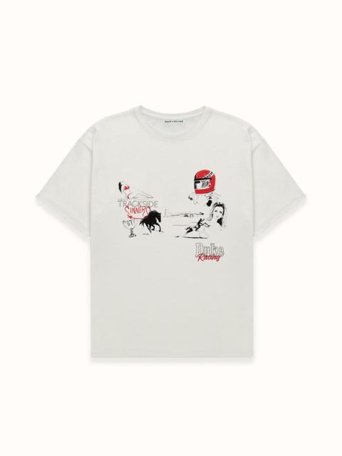 DUKE + DEXTER DR4 Sketch Vintage White T-Shirt