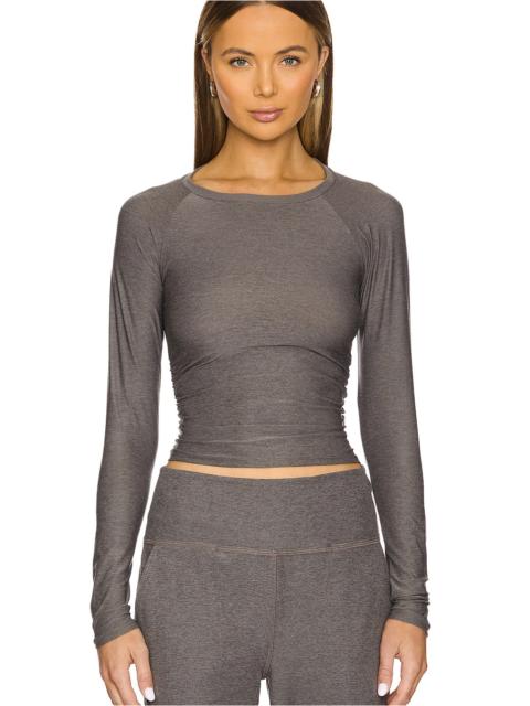 BEYOND YOGA Featherweight Your Fit Shirred Long Sleeve Top