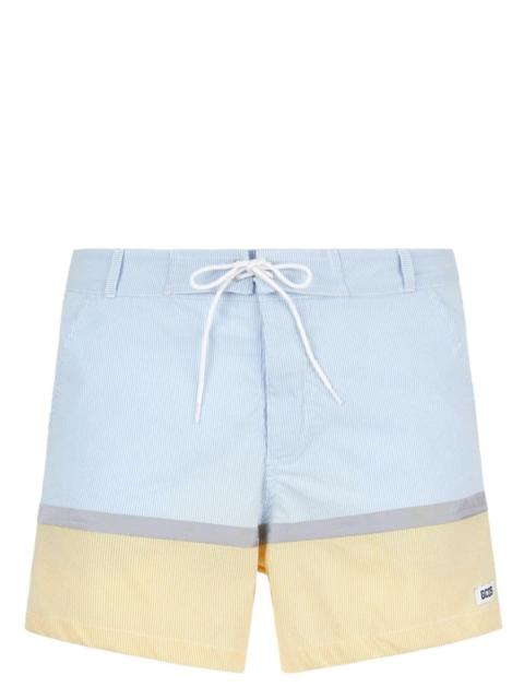 striped drawstring swim shorts