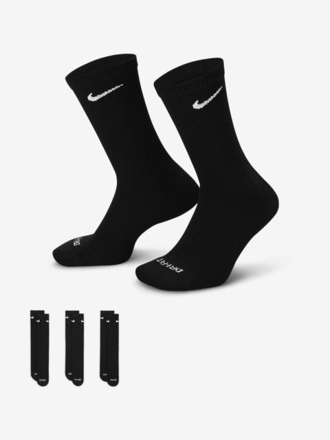 Nike Nike Everyday Plus Cushioned Training Crew Socks (3 Pairs)