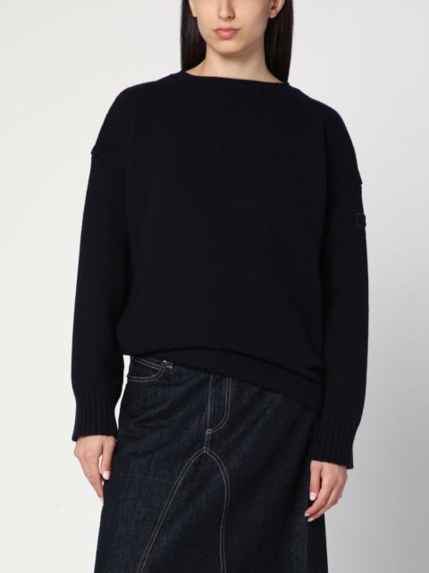 Chloé Navy blue sweater in wool and cashmere