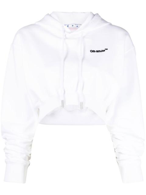 Off-White Helvetica cropped hoodie