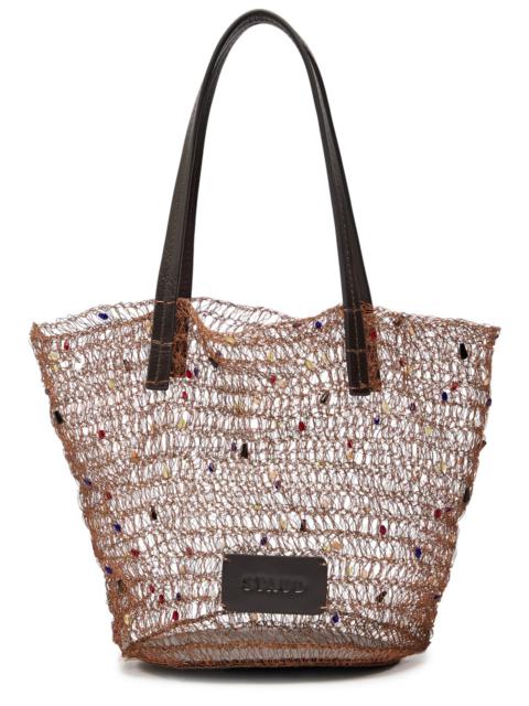 STAUD Staud Jewel Embellished Wire Bucket bag