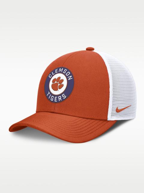 Nike Clemson Primetime Rise Men's Nike Dri-FIT College Trucker Adjustable Hat