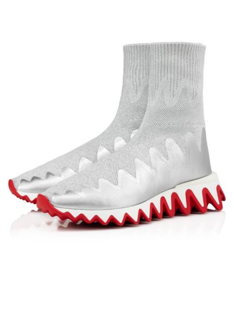 Christian Louboutin Sharky Sock Woman Silver