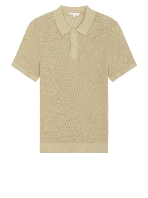 onia Cotton Textured Knit Polo