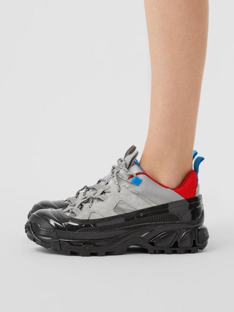 Burberry Nylon and Suede Arthur Sneakers