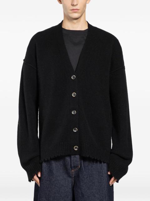 UMA WANG frayed over cardigan