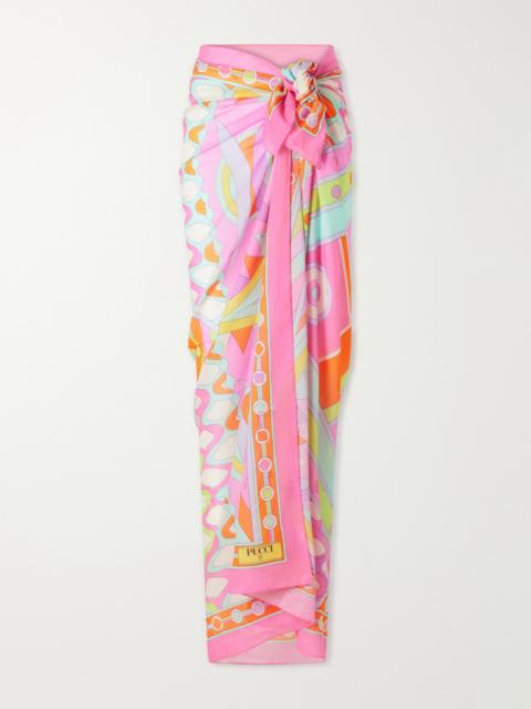 PUCCI Printed Cotton-voile Pareo