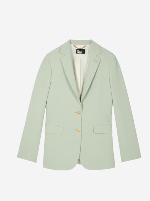 The Kooples PASTEL GREEN STRAIGHT SUIT JACKET