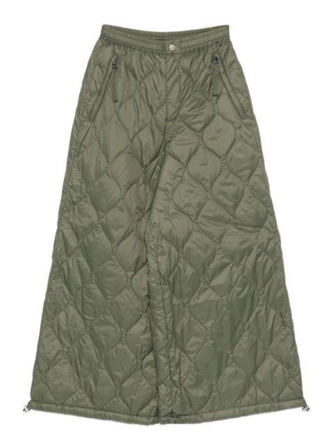 TAION quilted zip trousers