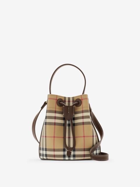 Burberry Mini Check Bucket Bag