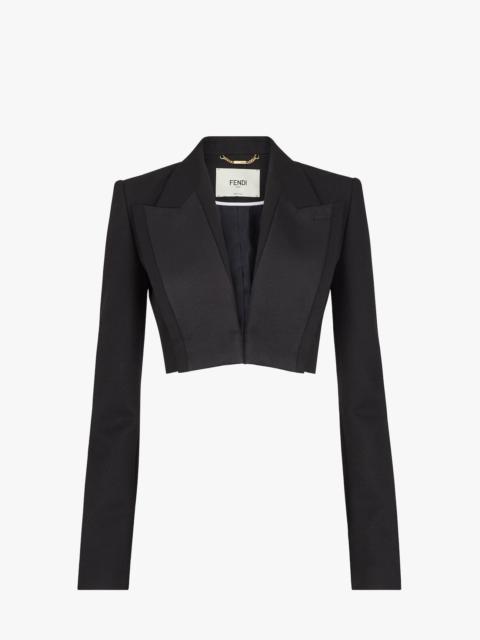 FENDI Black wool bolero jacket