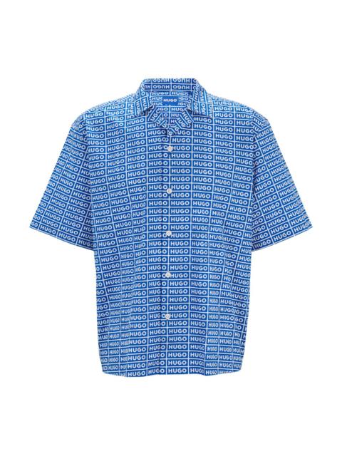 HUGO OVERSIZE-FIT SHIRT WITH PRINT