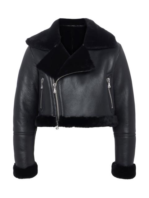 L'AGENCE Pike Shearling Leather Jacket
