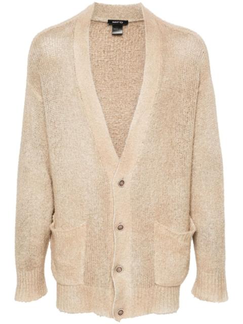 Avant Toi brushed-effect drop-shoulder cardigan