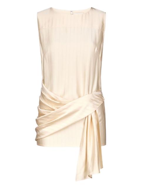 Loulou de Saison fonda striped draped top