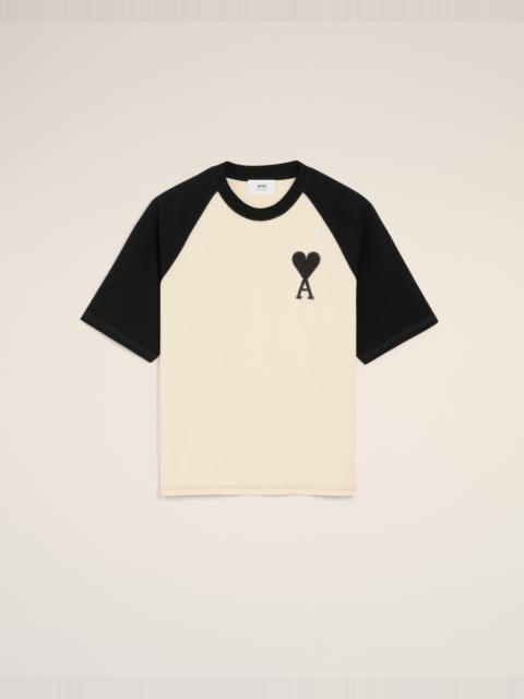 AMI Paris WHITE COTTON SHORT SLEEVES AMI DE COEUR T-SHIRT