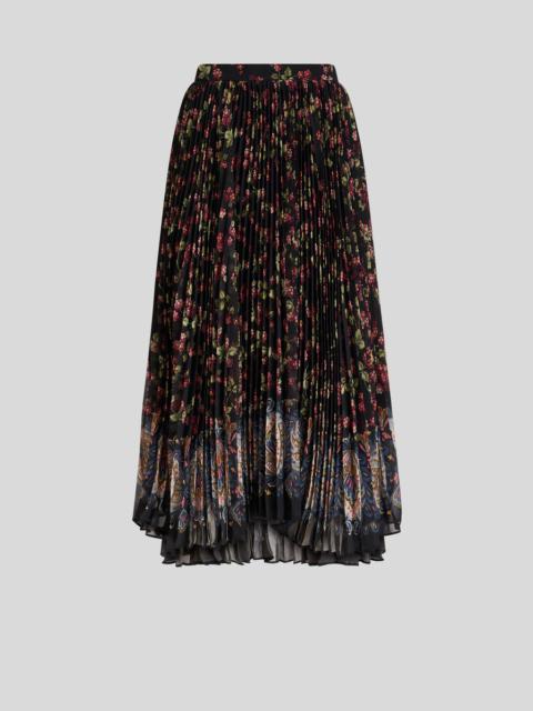Etro PLEATED GEORGETTE SKIRT
