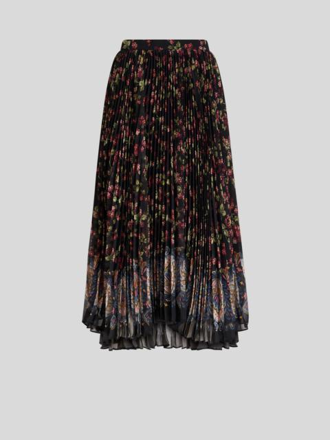 PLEATED GEORGETTE SKIRT