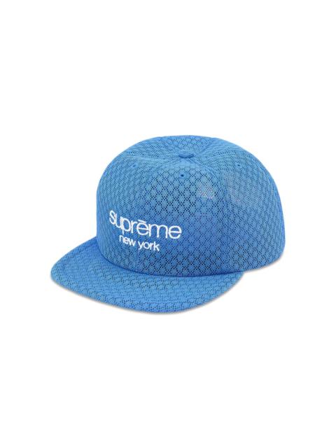 Supreme Classic Logo Air Mesh 6-Panel 'Light Blue'