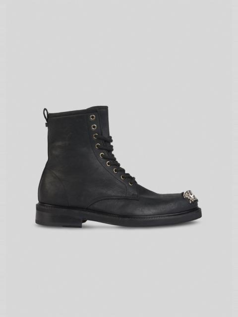 VERSACE Medusa Combat Boots