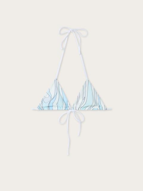 PUCCI MARMO PRINT BIKINI TOP