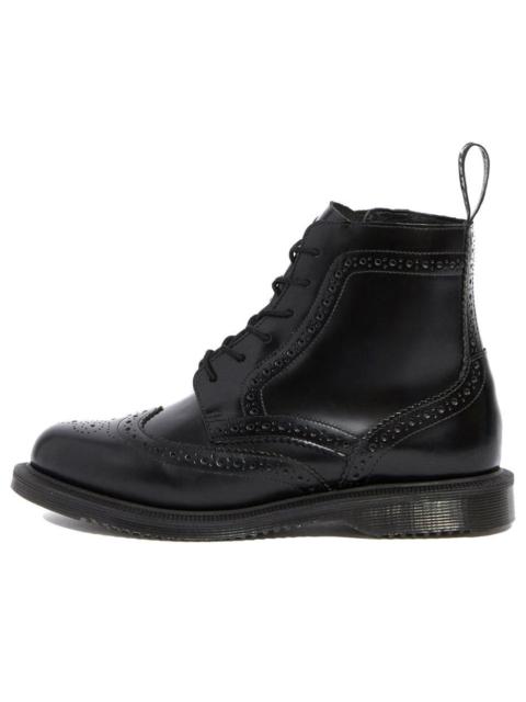 (WMNS) Dr.Martens Delphine Smooth Dress Boots 'Black' 22650001